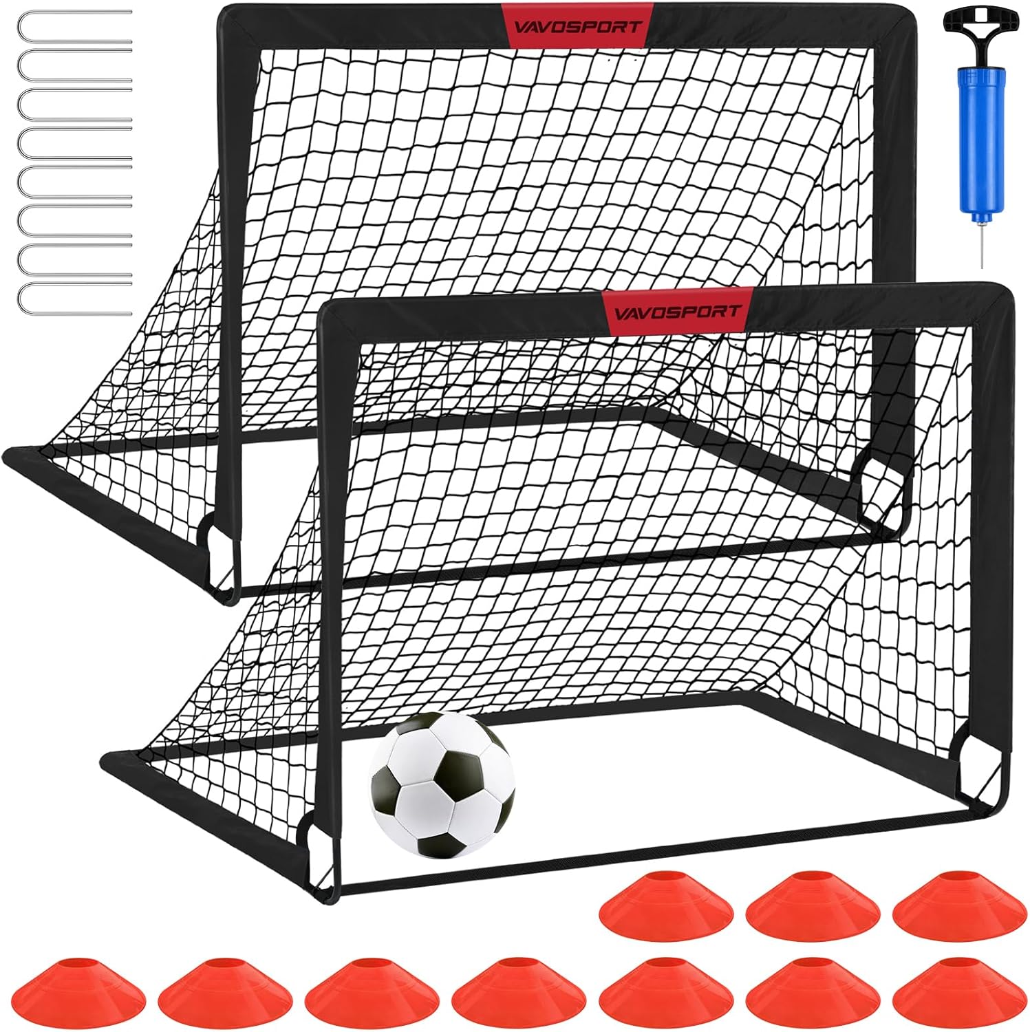 Detalle de Kids Soccer Goals 4' x 3' Set