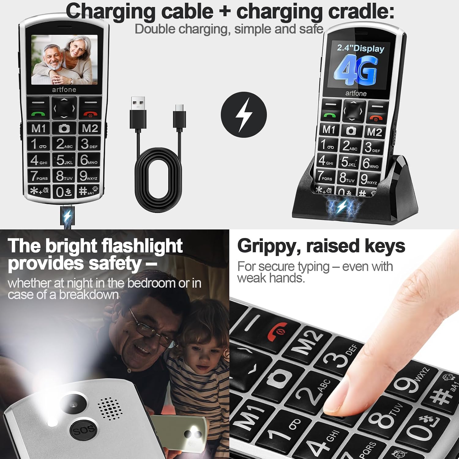 Thumbnail 4 de artfone A400 4G Senior Phone