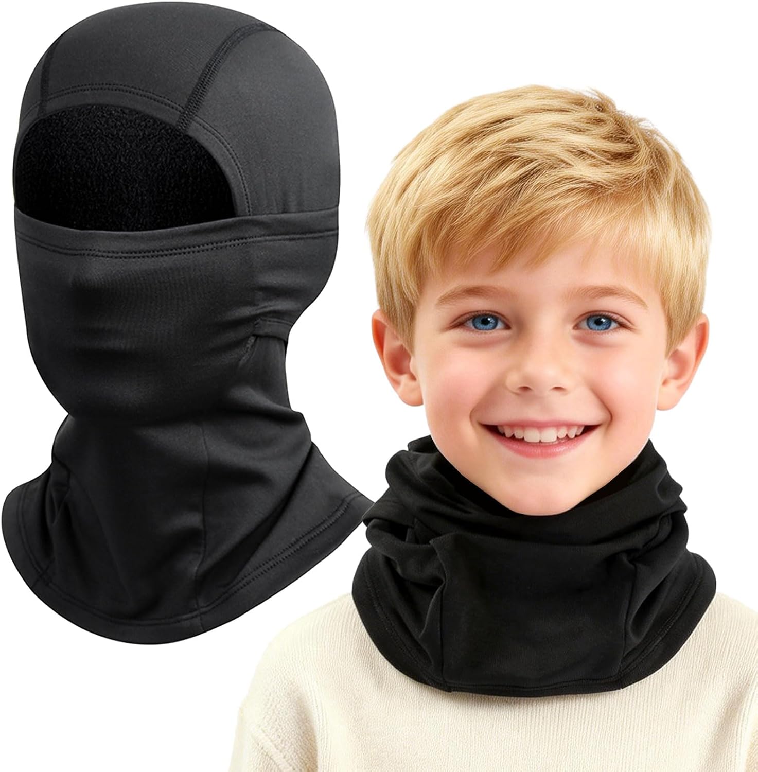 Detalle de GFORI Kinder Sturmhaube 40–55 cm 🧣