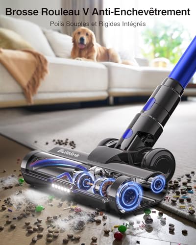 Detalle de Aspirateur Balai Sans Fil Bulelink 650W/55 kPa – 70 min d’autonomie