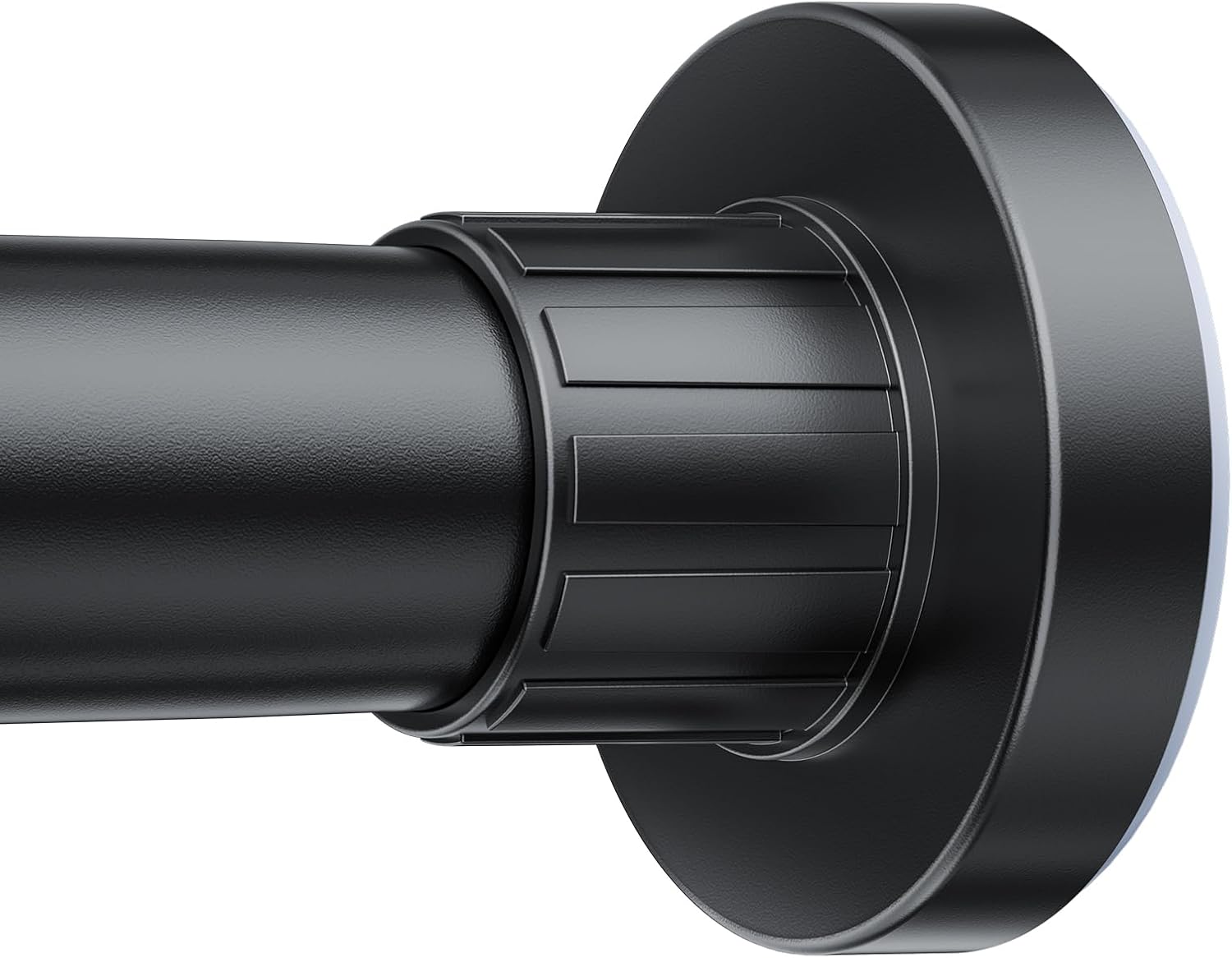 Detalle de Ausemku DG01-Black-32-80 Adjustable Shower Curtain Rod, Black Metal