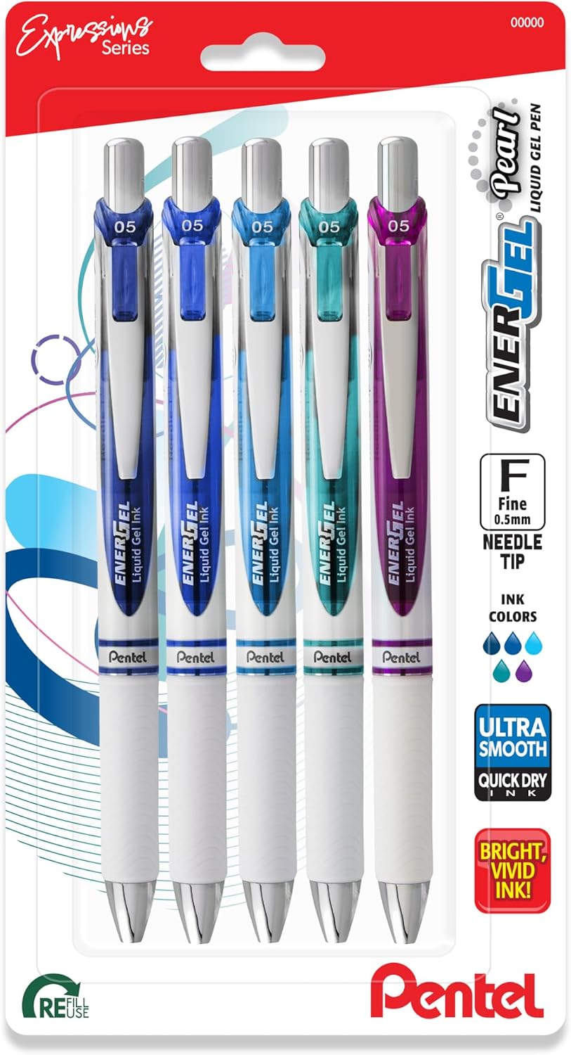 Detalle de Pentel Gel Pens, 0.5 mm Needle Tip