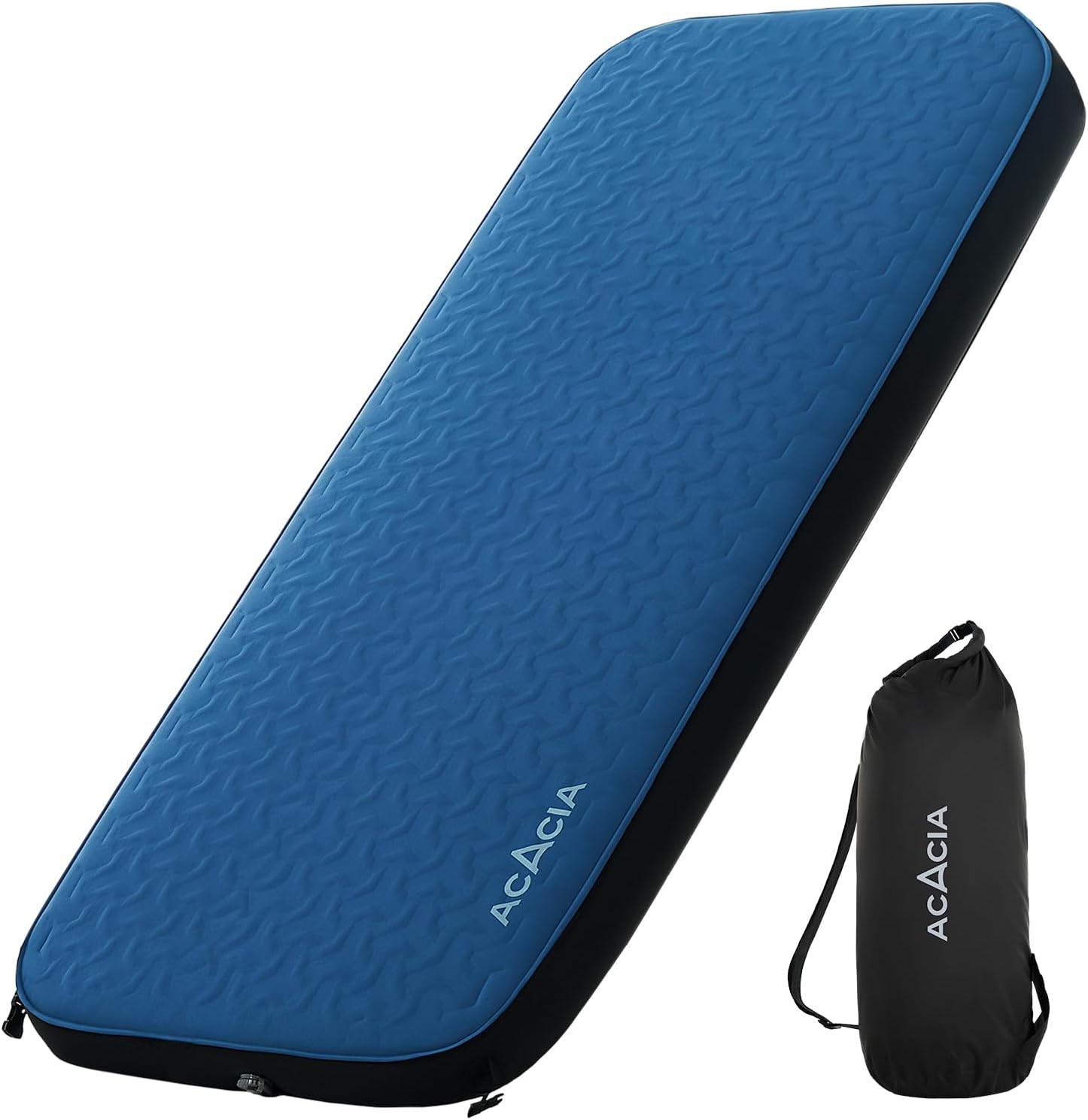 Detalle de ACACIA SG27BU1 Self-Inflating Sleeping Pad, 4.3-Inch Foam, R-Value 6