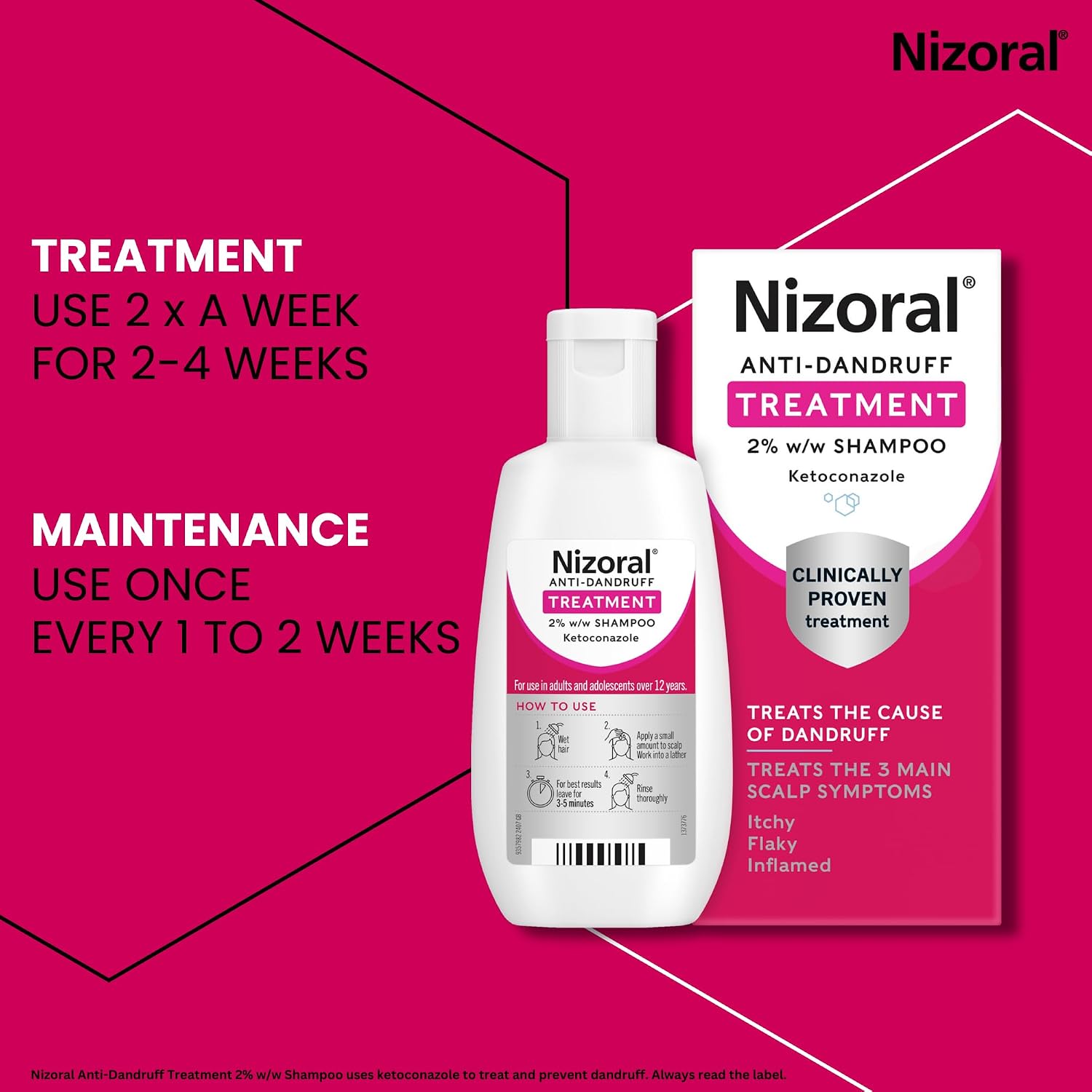 Thumbnail 5 de Nizoral Anti-Dandruff Treatment Shampoo (1 x 100ml) — Clinically proven for itchy, flaky scalps