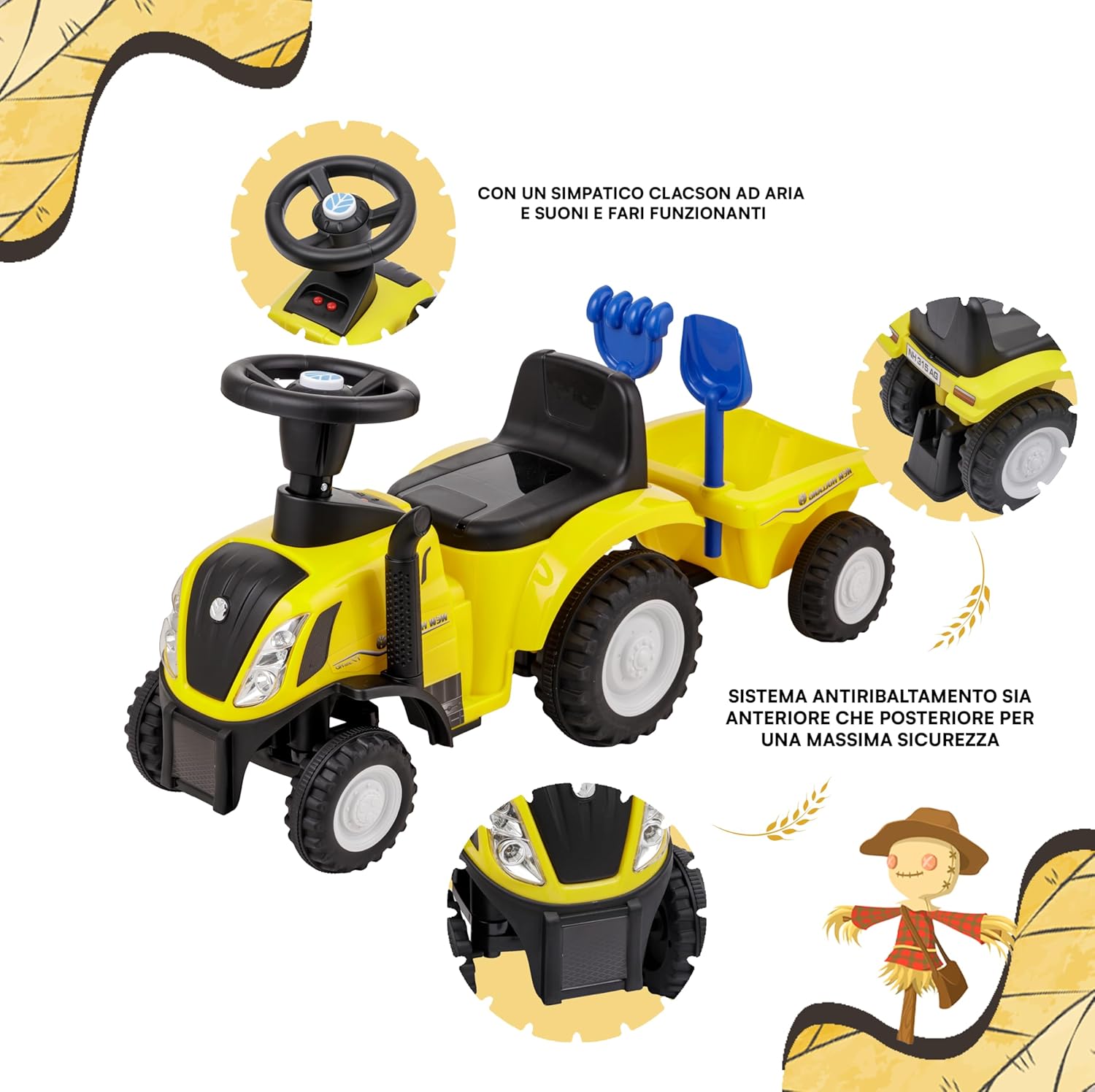 Thumbnail 2 de Baroni Toys Trattore Ride-On 29 cm 🚜