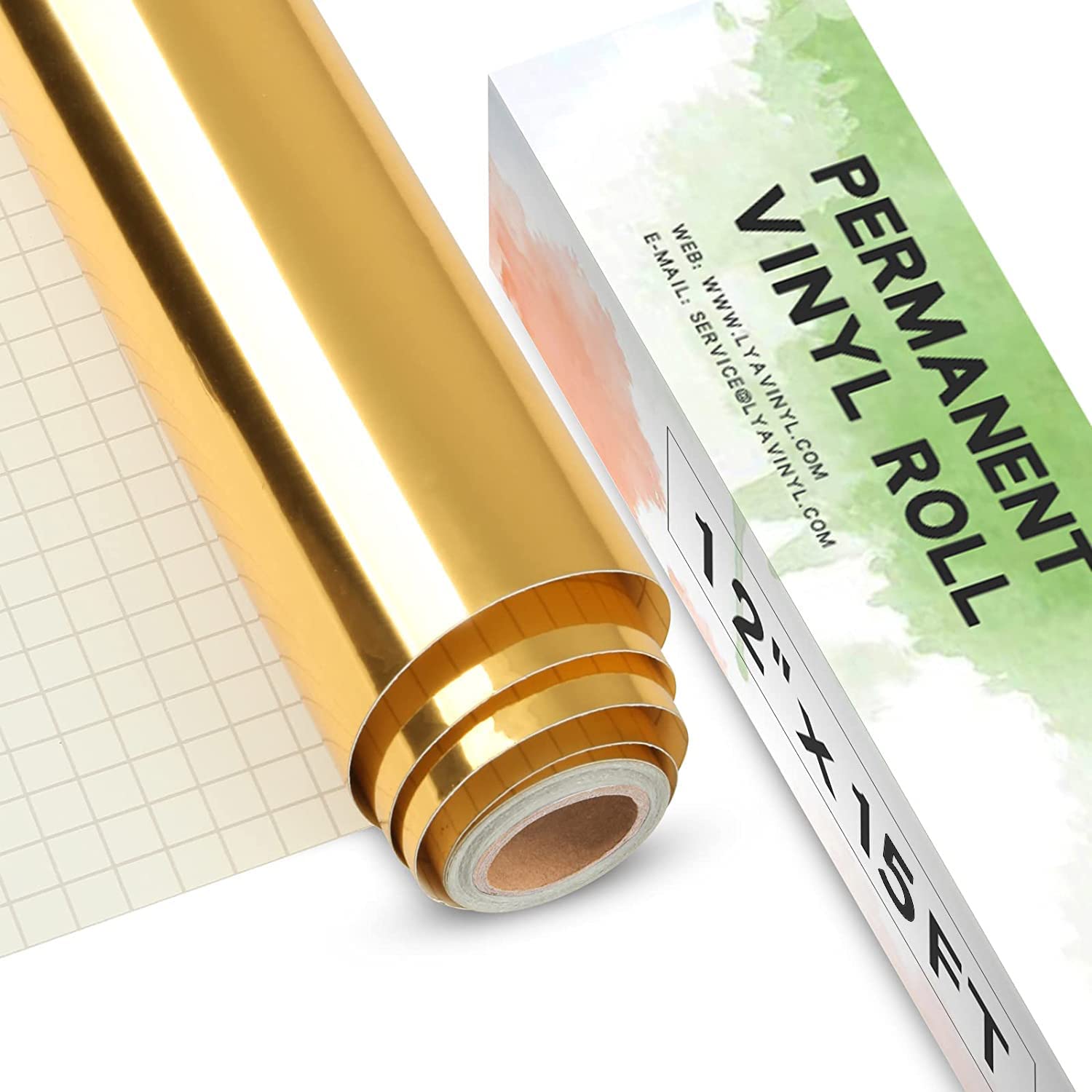 Detalle de Chrome Gold Vinylfolie Plotter 30,5 cm
