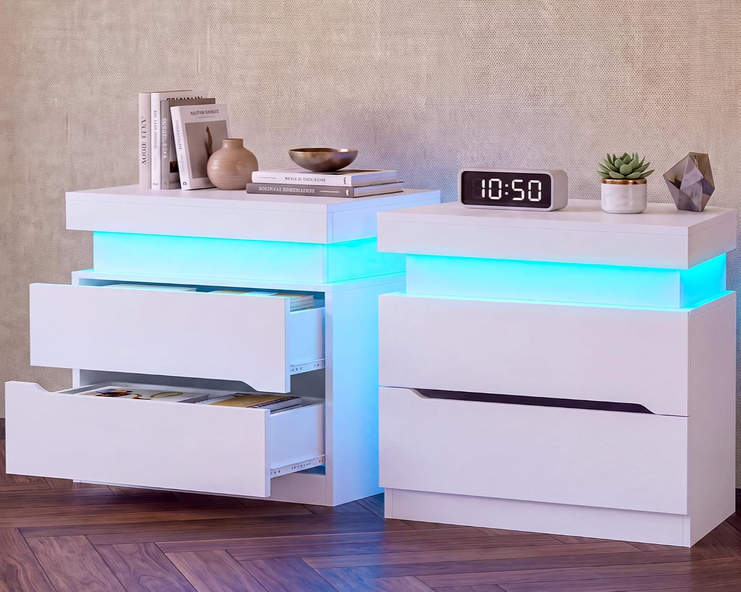 Imagen de TEENFON Nightstands Set of 2 en OfertitasTOP