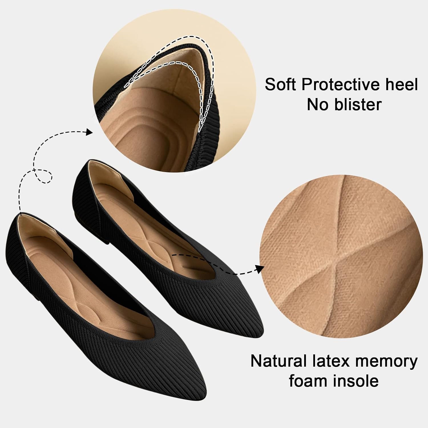 Thumbnail 1 de TINGRISE Women's Pointed Toe Flats