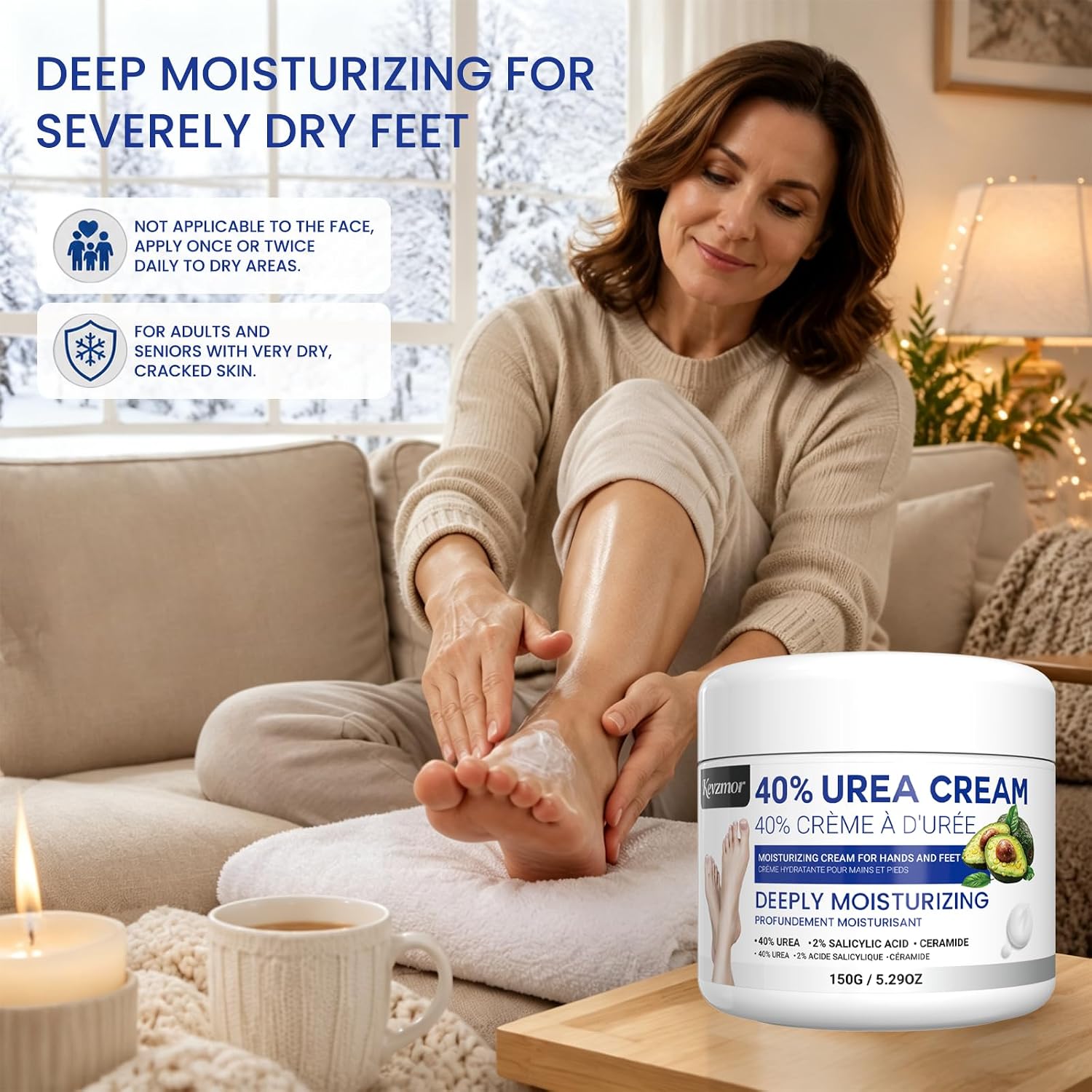 Thumbnail 4 de Kevzmor Urea Foot Cream, 150 g with Avocado Butter and Tea Tree Oil