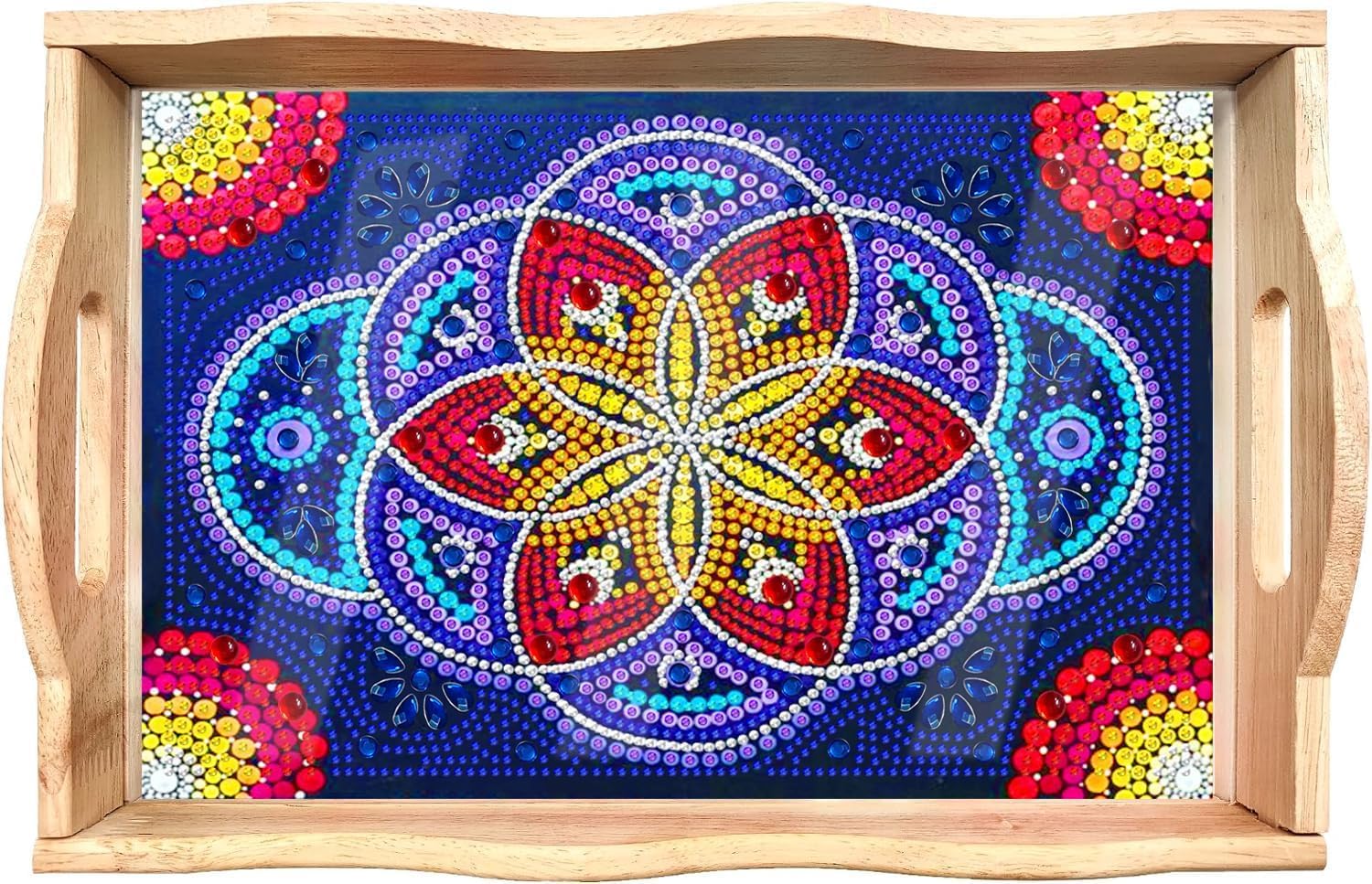 Detalle de EWJRNSF Diamond Art Serving Tray, 7.8 x 11.8 Inches