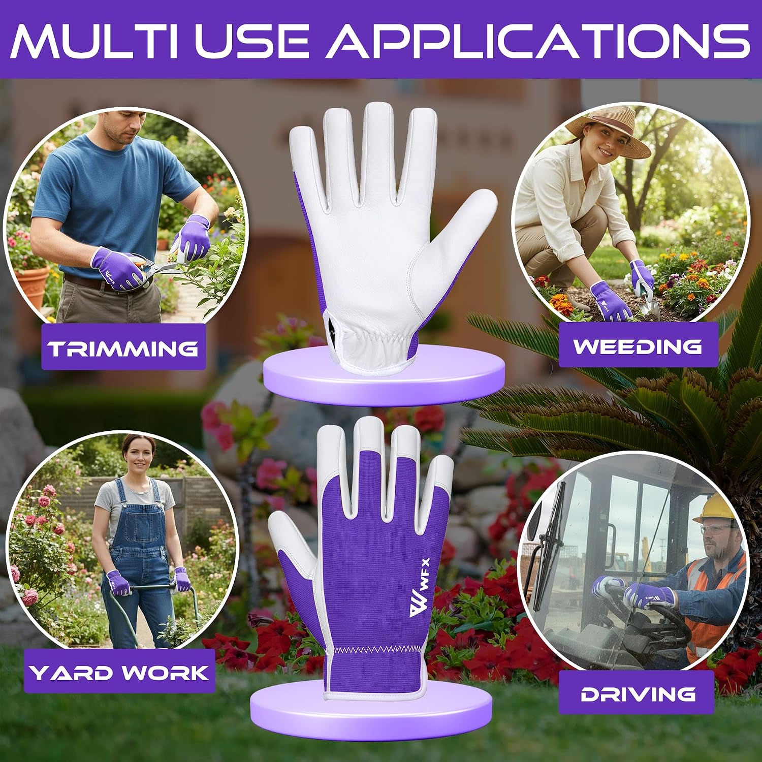 Thumbnail 4 de WFX Guantes de cuero para jardinería S
