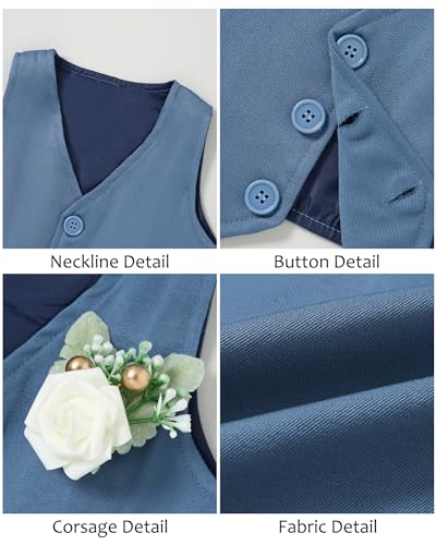 Thumbnail 4 de ZOEREA Baby Boys Formal Suit 0-18 Months – Gentleman Outfits Set in Blue