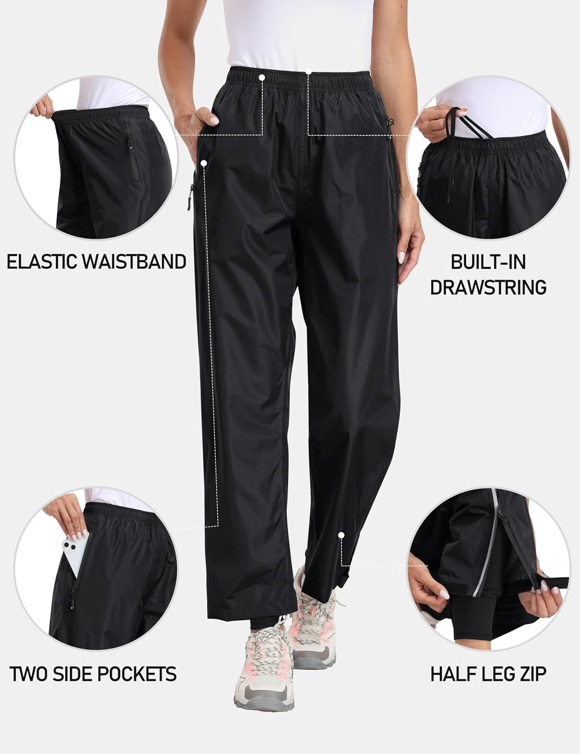 Thumbnail 2 de MoFiz Pantalon Imperméable Femme 5000mm 🌧