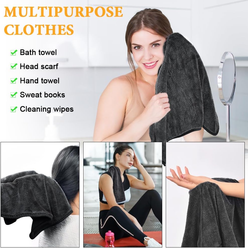 Thumbnail 6 de URAQT 4 Panni in Microfibra 60x40 cm per Pulizia Auto e Casa – Assorbenti, Delicati e Riutilizzabili