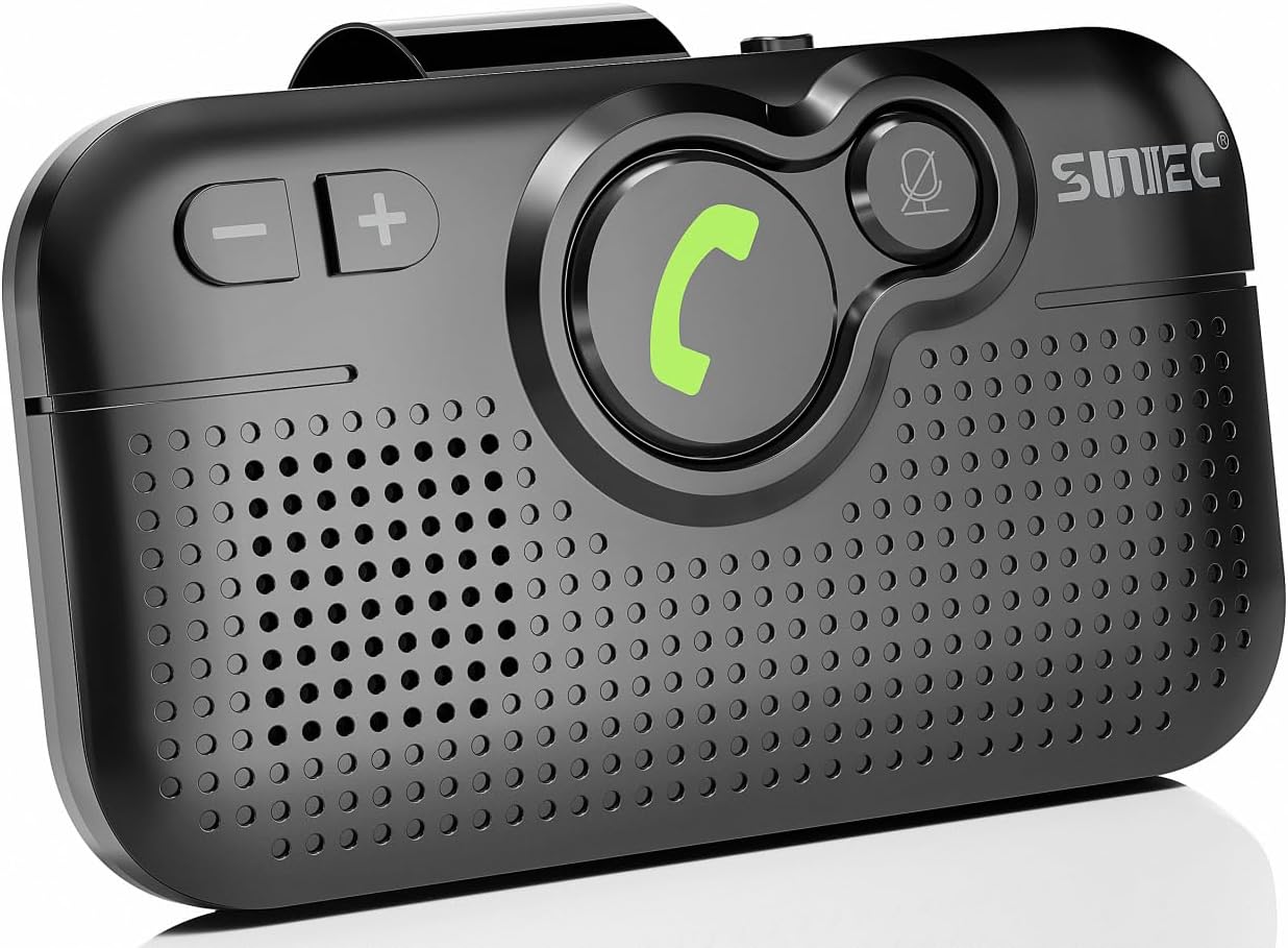 Detalle de SUNITEC BC980SA Hands Free Car Phone Kit Bluetooth with Auto Power On and Siri support