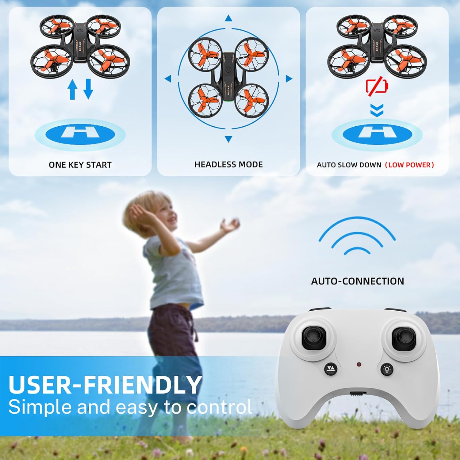 Thumbnail 5 de Drone Enfant 3 batteries RC 27 minutes