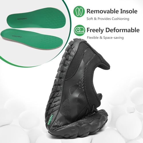 Detalle de SAGUARO Barefoot: Zapatillas Minimalistas para Mujer y Hombre, Suela Zero Drop, Puntera Ancha y Uso Diario