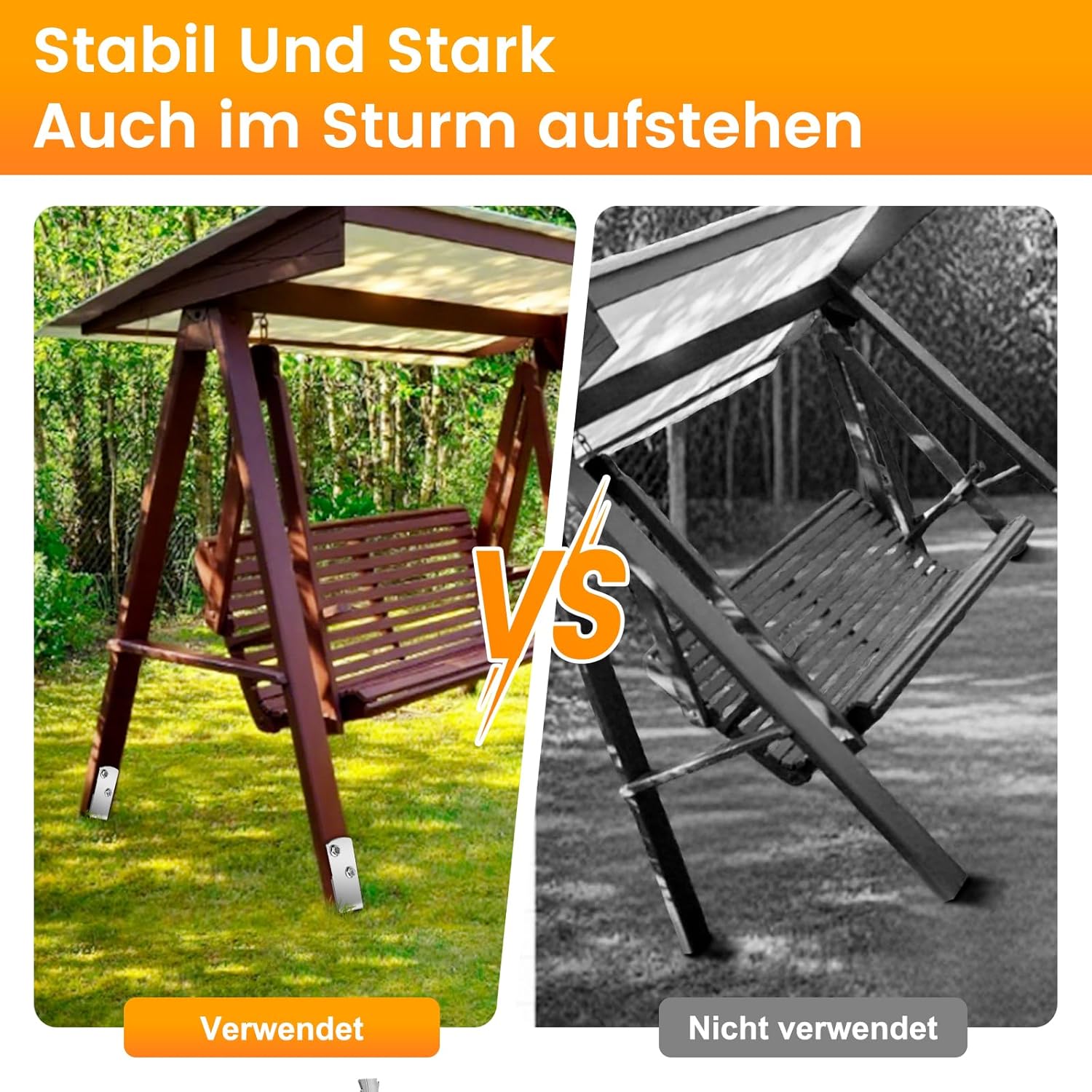 Thumbnail 1 de SCHINTILLO Einschlaghülsen 4er Pack für Schaukel