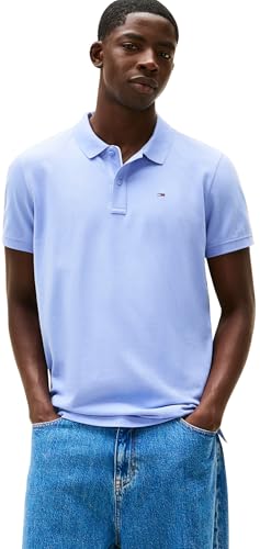 Detalle de Tommy Jeans TJM Slim Placket Polo M azul marino