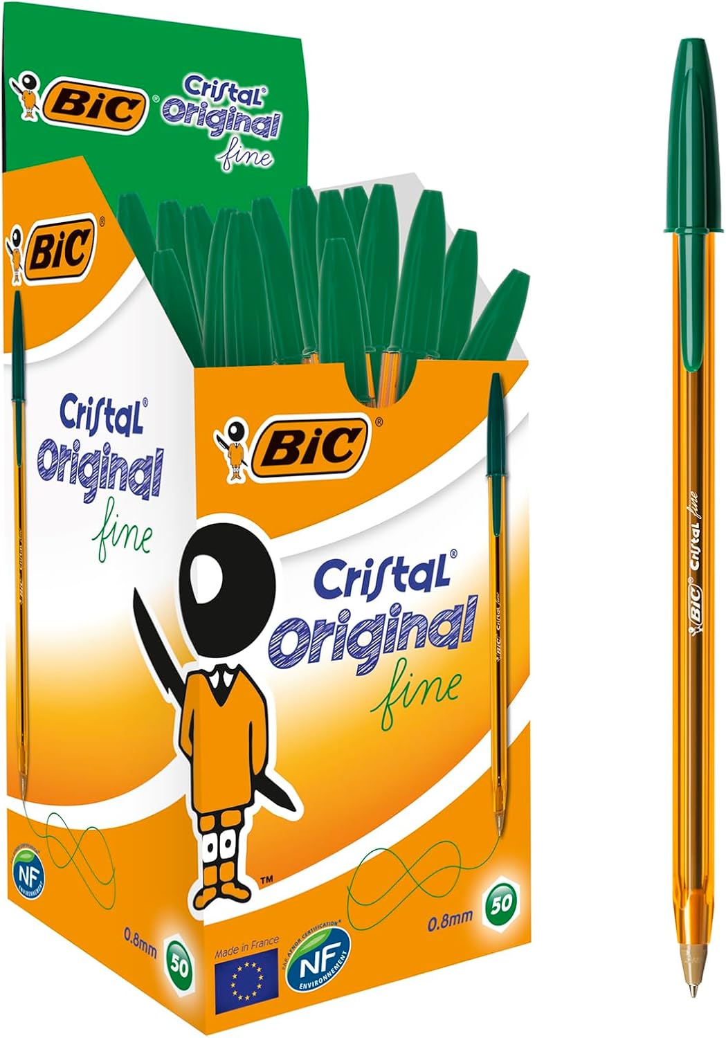 Thumbnail 4 de BIC Cristal 0,8 mm Stylos-bille 50 đź–Š