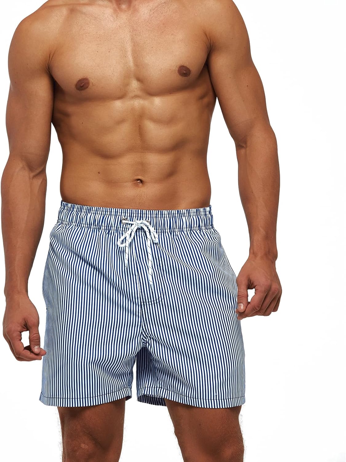 Thumbnail 4 de TMEOG Costume Uomo Mare – Pantaloncini Casual con Tasche e Coulisse Regolabile, Lunghezza 41–45 cm
