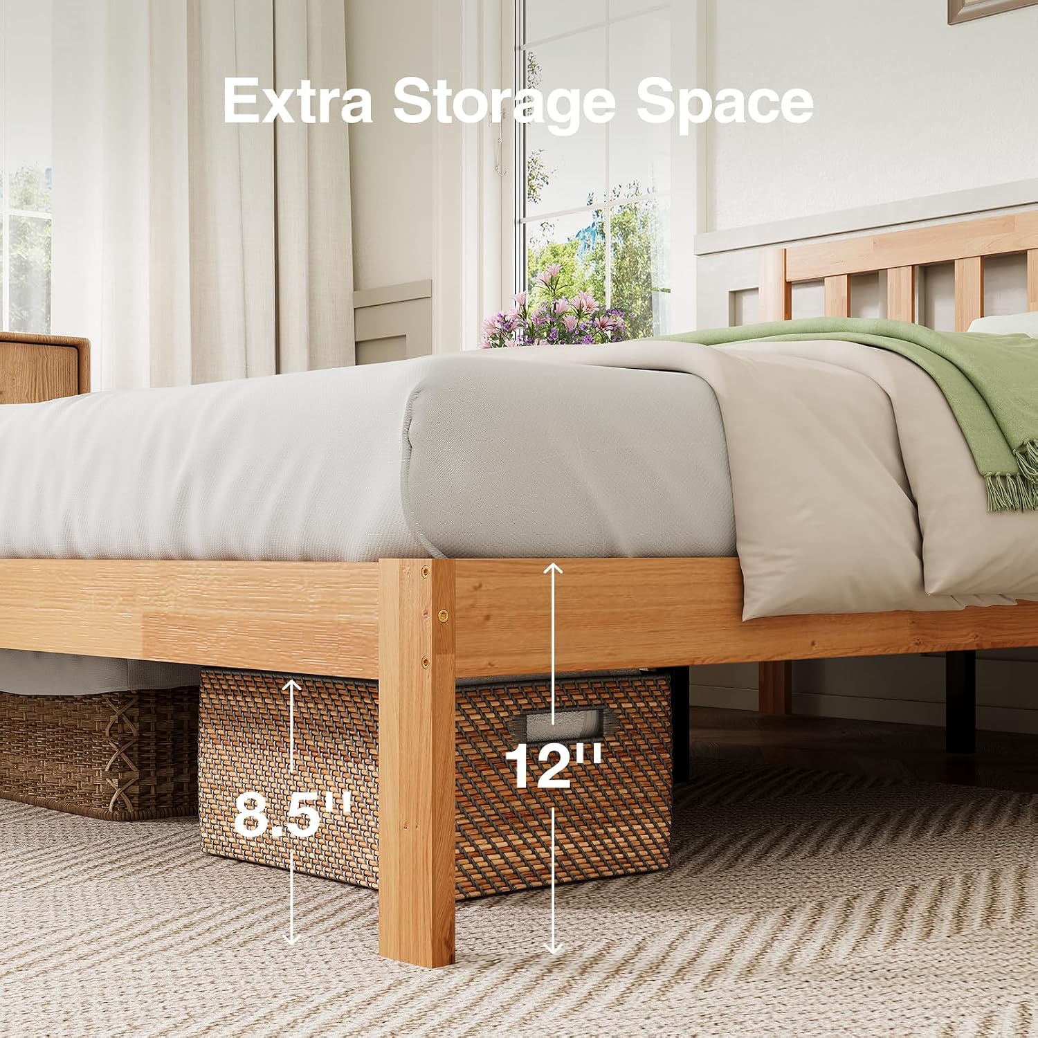 Detalle de Novilla Full Bed Frame, 12-Inch