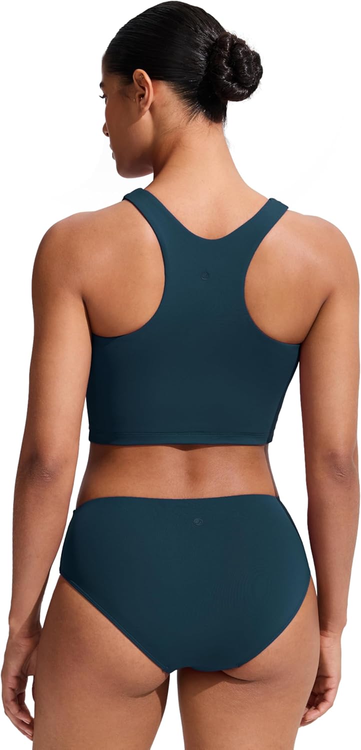 Thumbnail 1 de CRZ YOGA Damen Racerback Swim Top – schnelltrocknend, gepolstert, mit hohem Ausschnitt