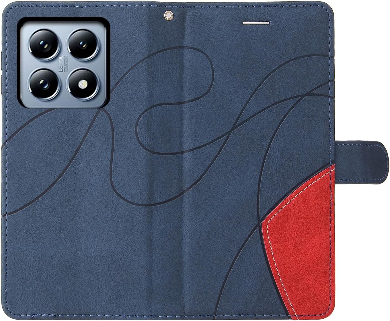 Thumbnail 6 de CXTCASE Flip-Hülle für Xiaomi 14T Pro (blau) mit Kartenfächern und Klappfunktion