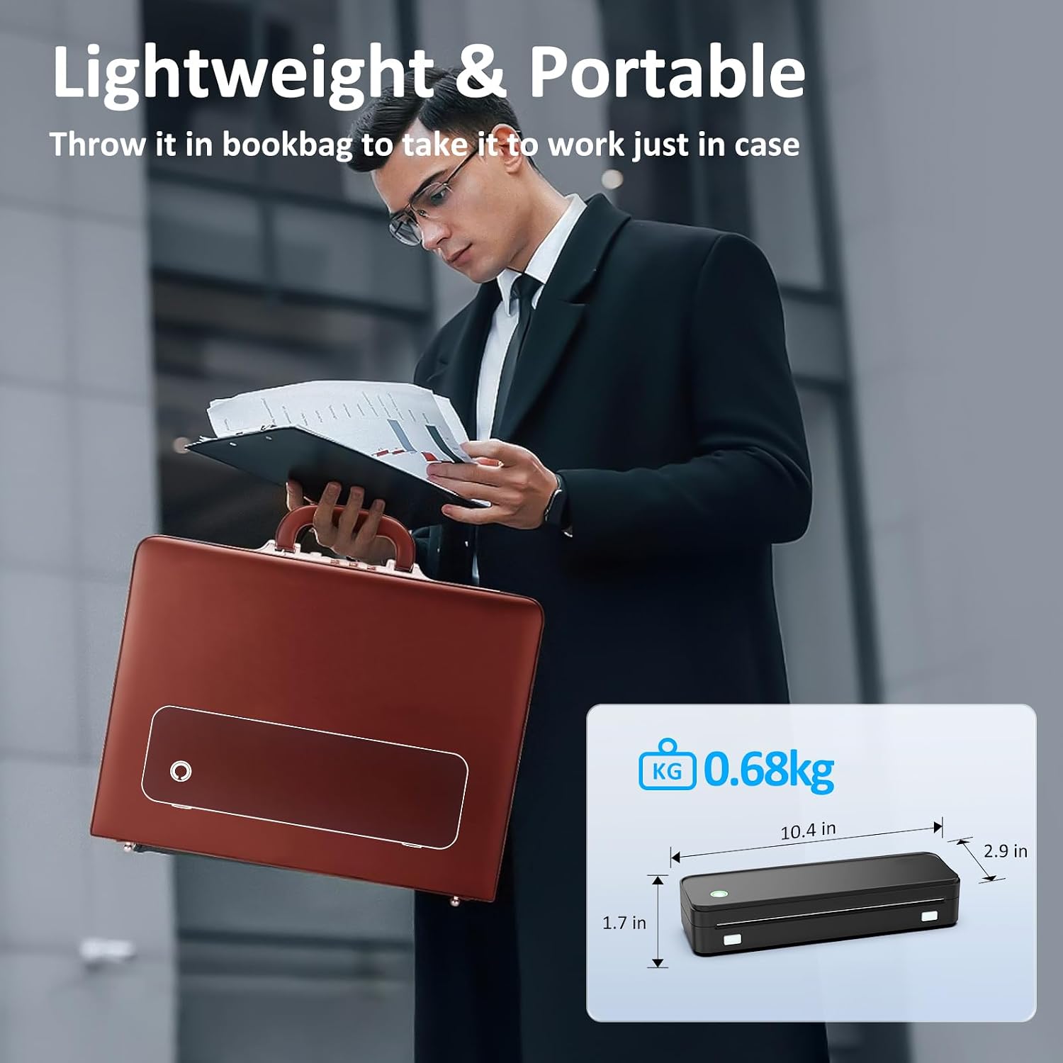 Thumbnail 4 de Gloryang Inkless Wireless Printer, 8.5 x 11" ⚙