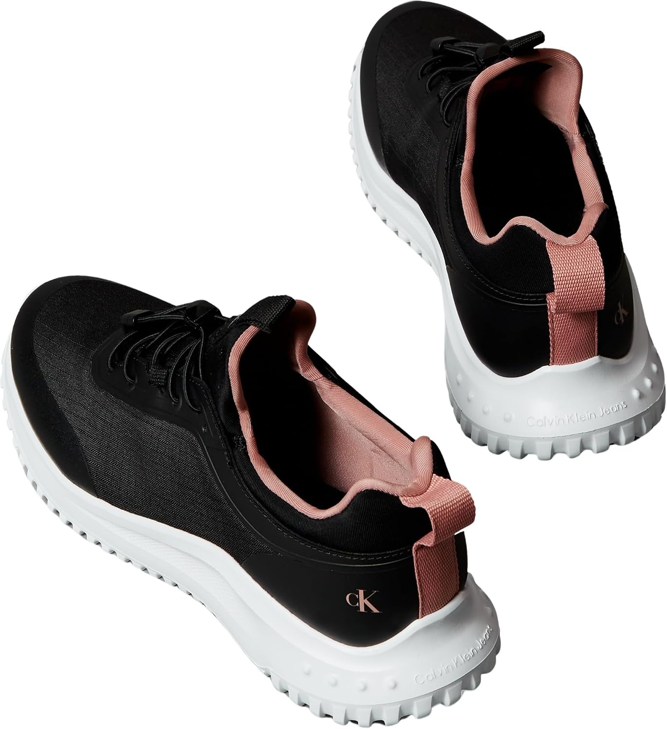 Detalle de Calvin Klein Eva Runner Laceup Sock Mat Mix Yw0yw02064, Basso Top Donna