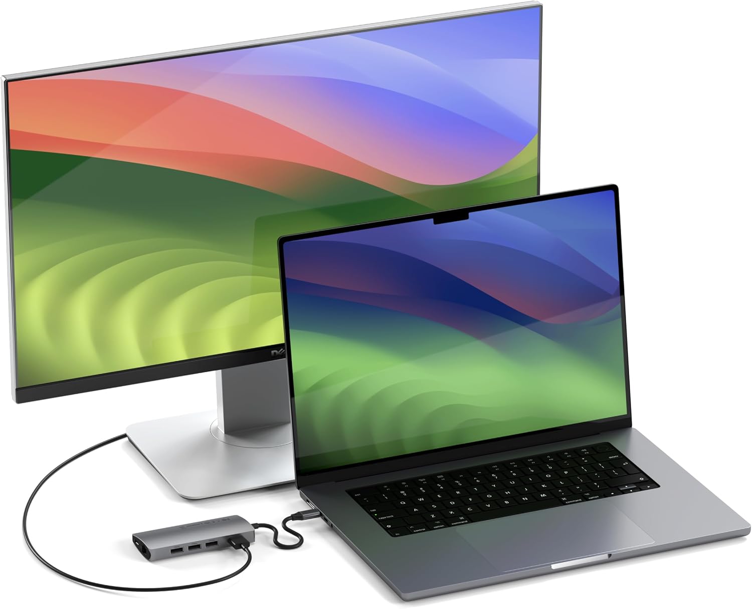 Thumbnail 1 de SATECHI 8-in-1 Multiport-Hub V2 mit Ethernet, HDMI 4K/60 Hz & 60 W PD-Laden – Space Grau