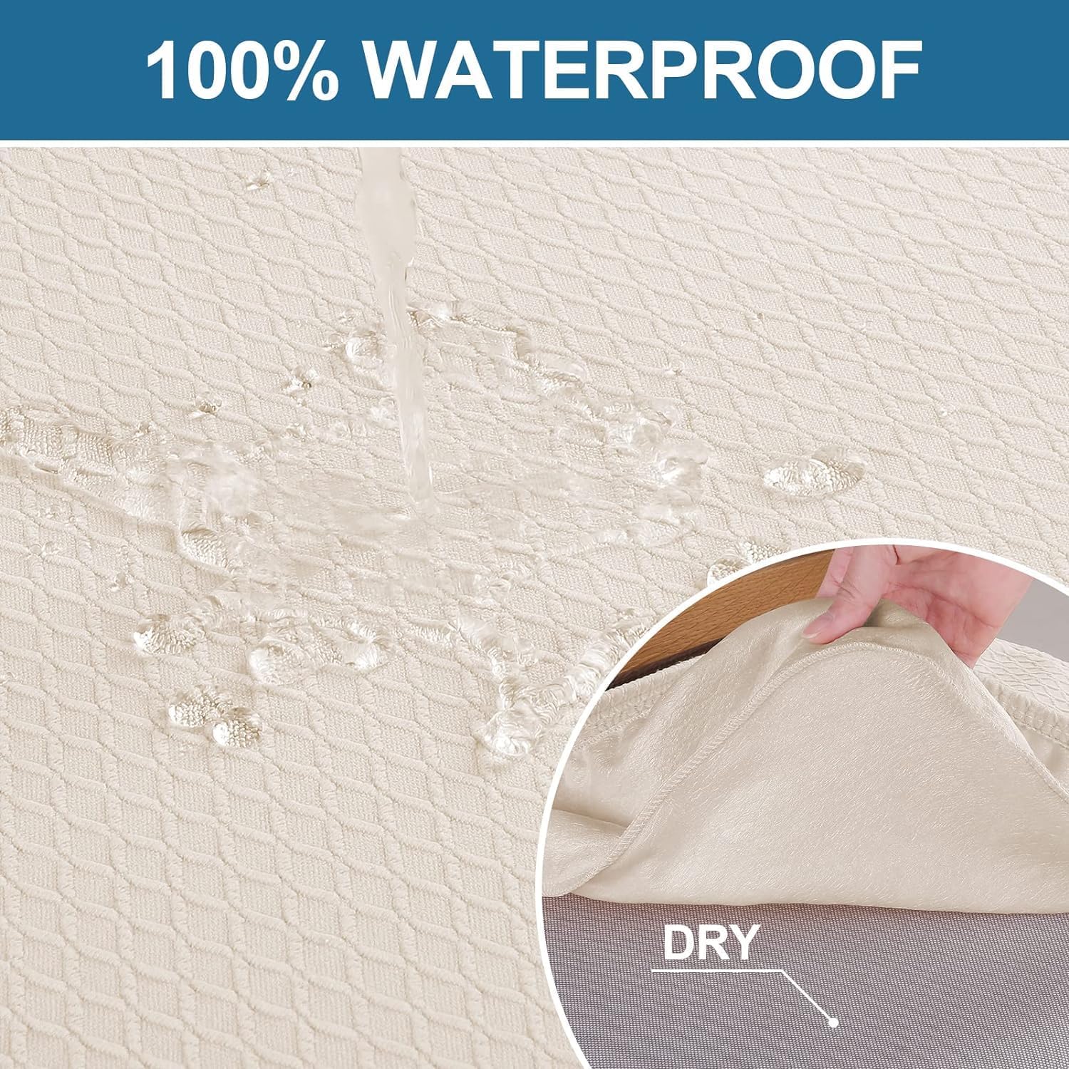 Detalle de Smiry Waterproof Seat Covers 4-Pack for Chairs