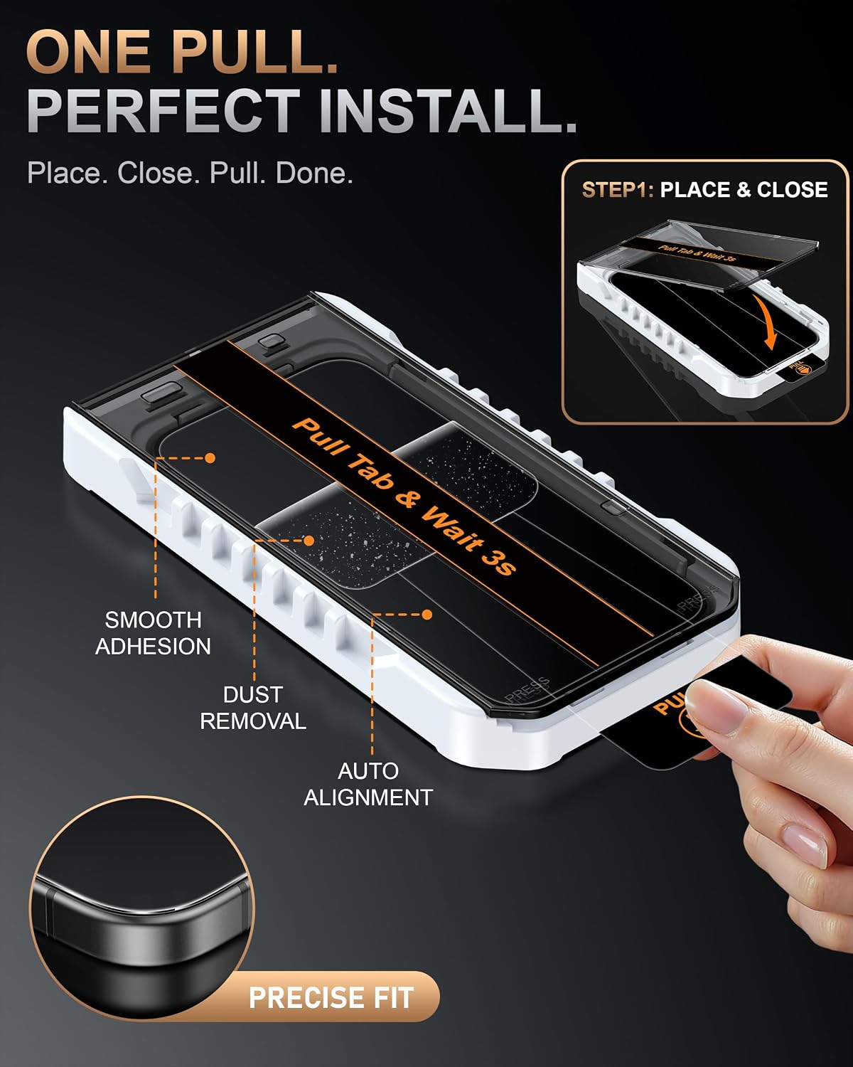 Thumbnail 5 de Esanik iPhone 18 Pro Matte Privacy Screen Protector, 4-Way Filter, 2+1 Pack