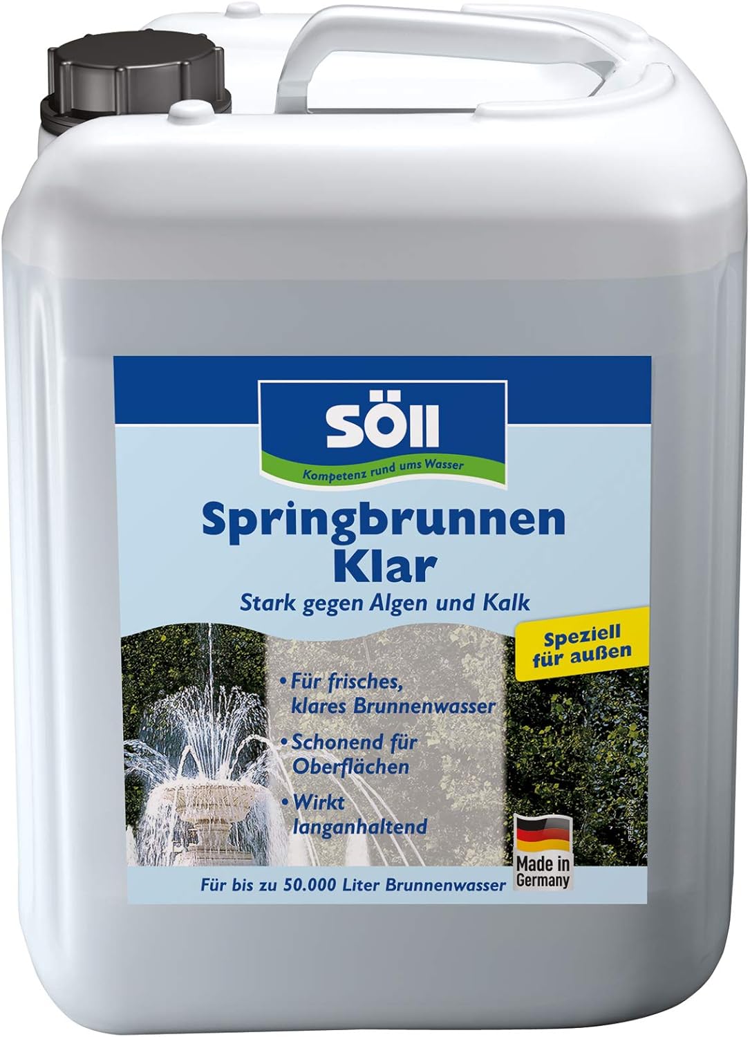 Thumbnail 6 de Söll 80694 SpringbrunnenKlar: Klarwasserpflege für Außenbrunnen (1 L, reicht für 10.000 L)