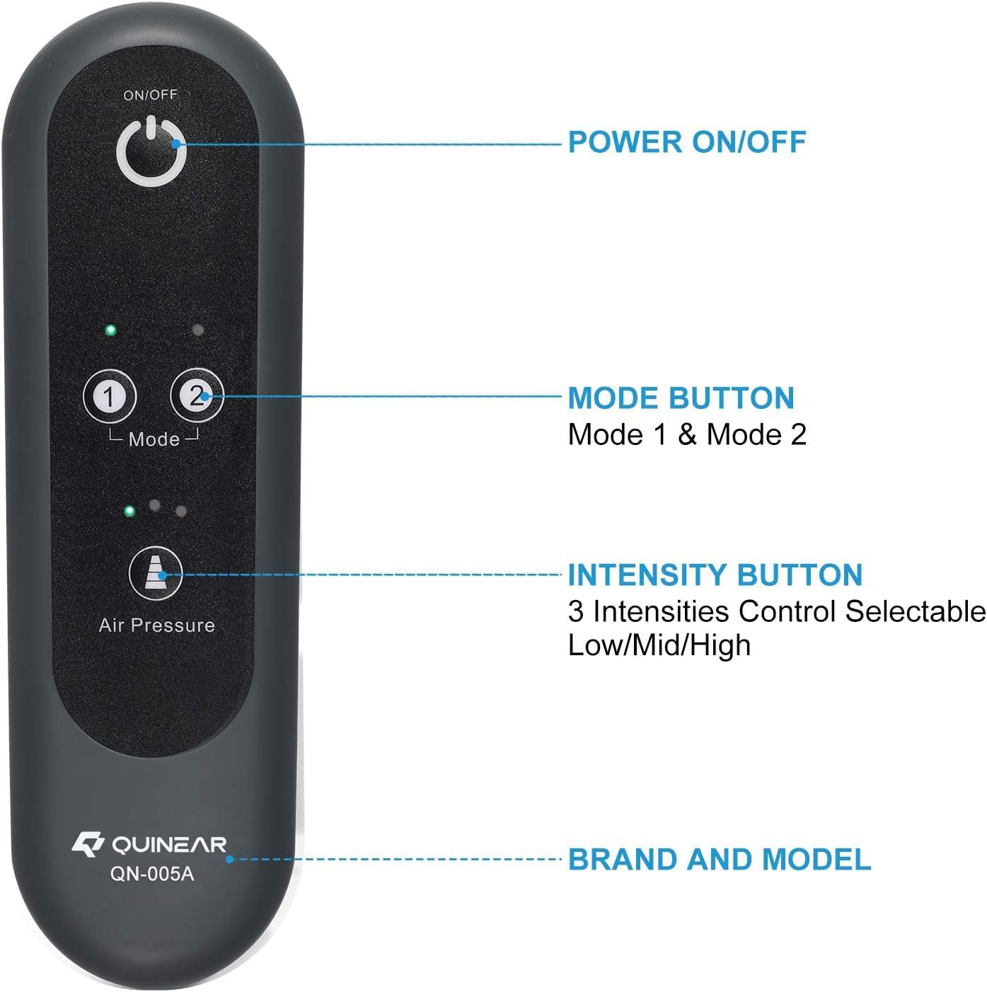 Thumbnail 4 de QUINEAR Air Compression Leg Massager: Deep Calf Circulation & Pain Relief