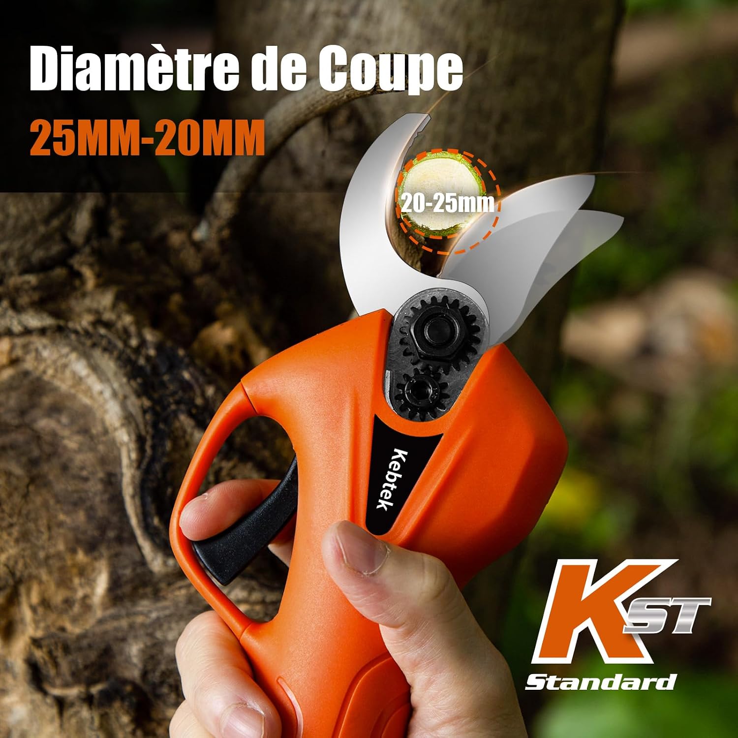 Detalle de Kebtek YDN-B007 Sécateur 16.8V léger