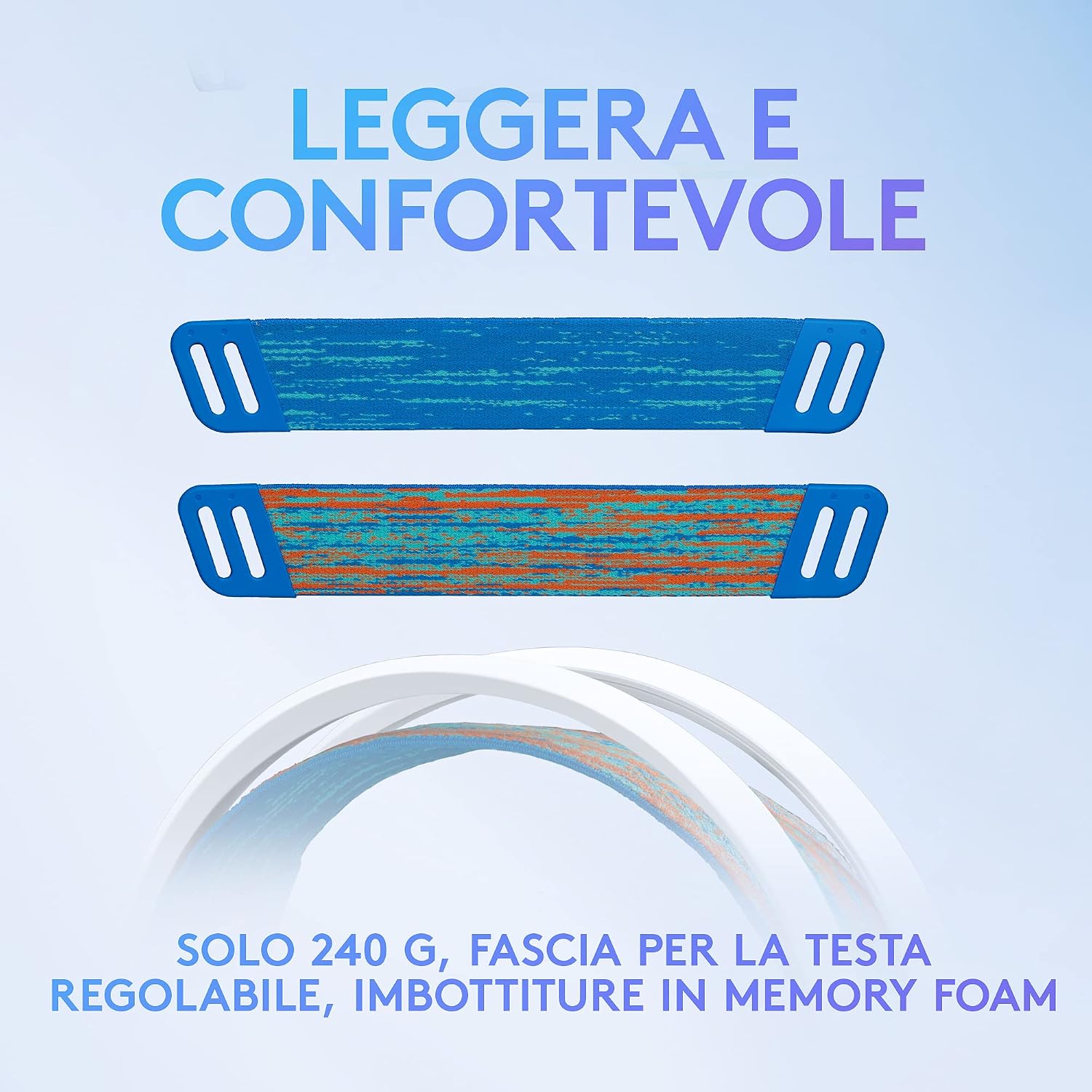 Detalle 2 de Logitech G335: cuffie gaming cablate da 3,5 mm, bianco, comfort memory foam e microfono flip-to-mute