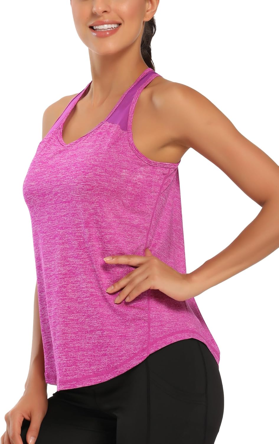 Thumbnail 2 de Dawnrole Damen Sport Tank Top (ärmellos) aus Polyester/Spandex für Fitness, Yoga & Lauftraining