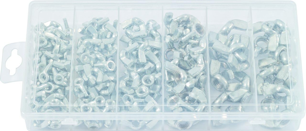Detalle 2 de KS TOOLS 970.0470 – Assortiment d’écrous papillon, 150 pièces