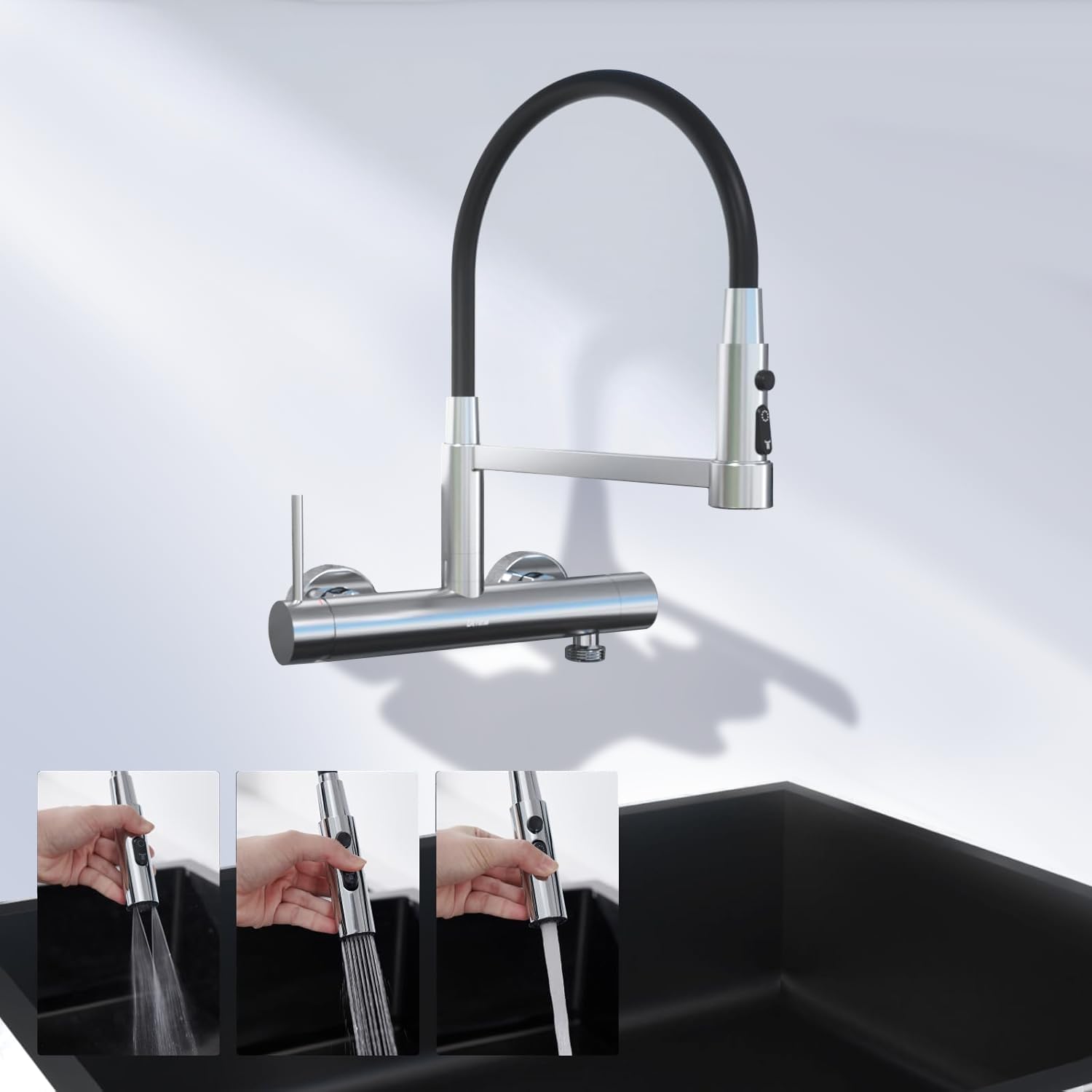 DETBOM Rubinetto da cucina 385 mm 🚰
