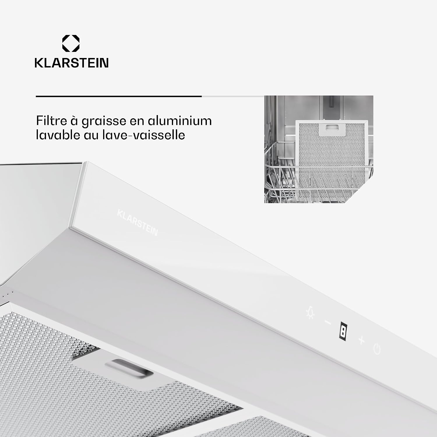 Thumbnail 5 de Klarstein Hotte 60 cm, débit d'air 175 m³/h ⚙