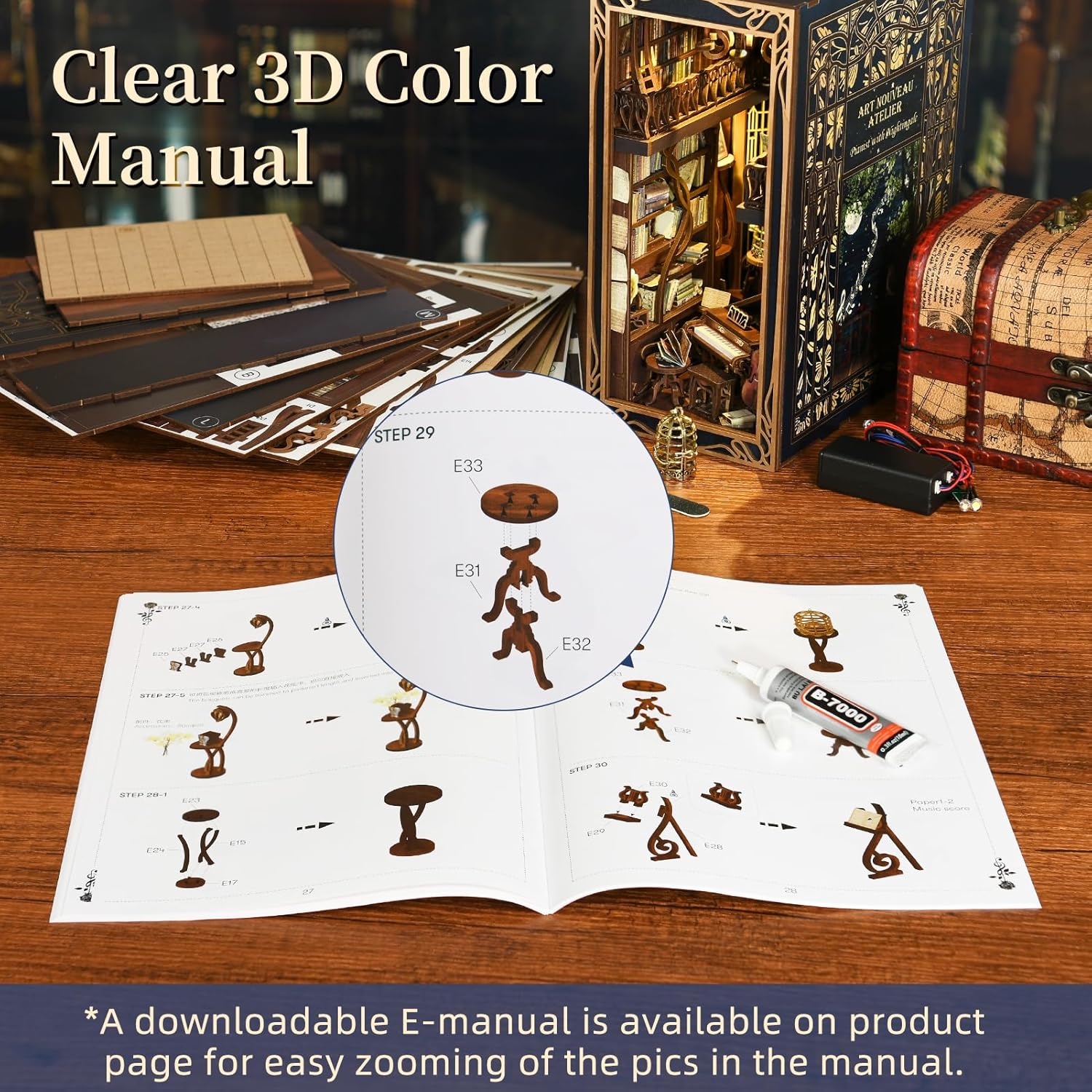 Thumbnail 6 de CCCDF Book Nook Kit, Pianist with Nightingale