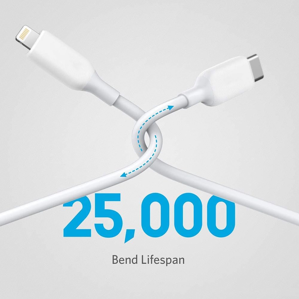 Detalle de 20W USB‑C Fast Charger with 2m Cable for iPad and iPhone – PD 3.0