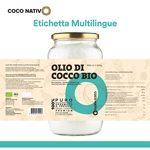 Thumbnail 8 de CocoNativo Olio di Cocco Bio 1000 ml: versatile per cucina, capelli e pelle