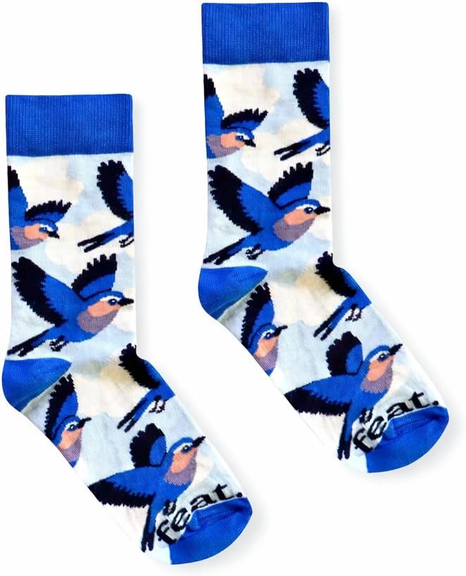 Detalle de Cotton Crew Socks – Unisex, Fun Design, UK Sizes 4–7 & 8–11