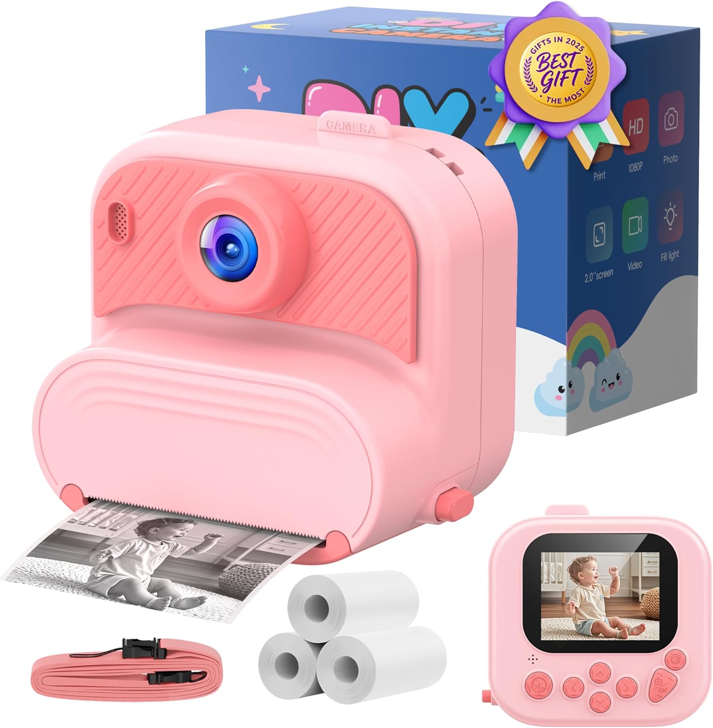 Detalle de Kids Camera Instant Print 1080P for Kids