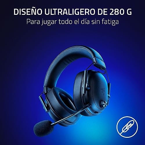 Detalle de Razer BlackShark V2 HyperSpeed para PC: auriculares inalámbricos para esports, ligeros y con micrófono de calidad