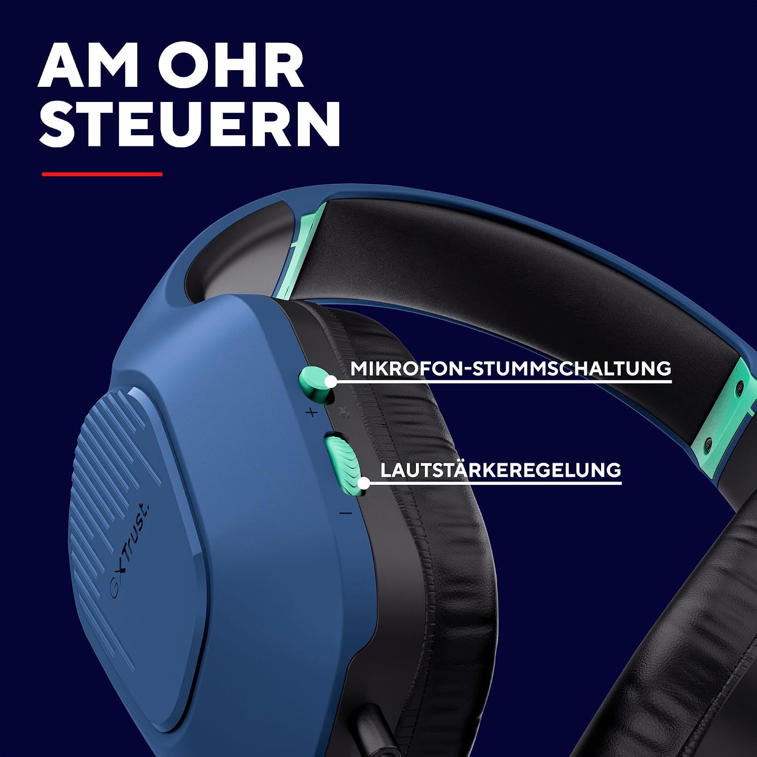 Thumbnail 5 de Trust Gaming GXT 418B Rayne – Leichtes Gaming Headset für PC, Xbox, PS4/PS5, Switch und Mobile