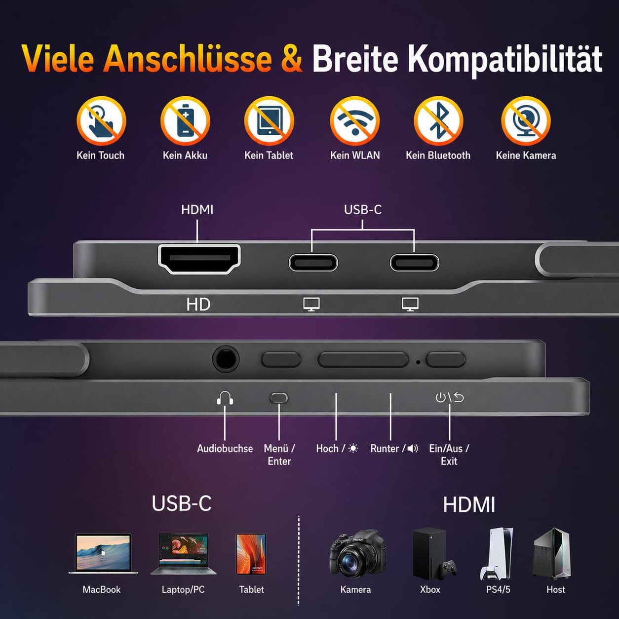 Thumbnail 5 de cocopar 18,5 Zoll tragbarer Monitor