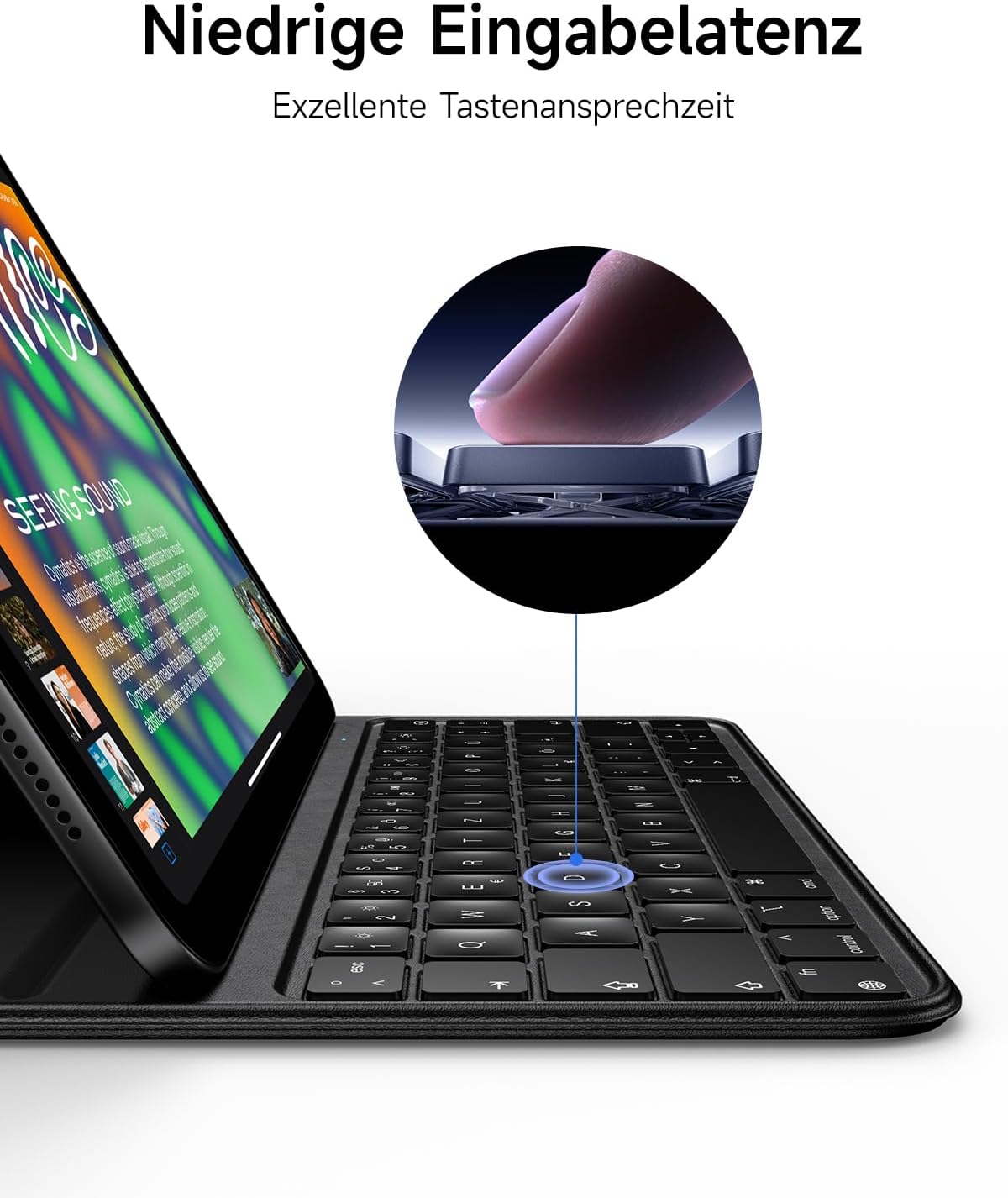Thumbnail 5 de HOU Slim Bluetooth Tastatur Hülle iPad 11